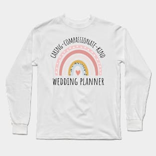 wedding planner rainbow pastel Long Sleeve T-Shirt